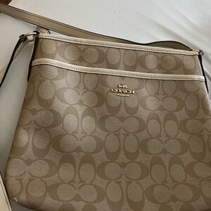Coach Tan Signature Crossbody Bag